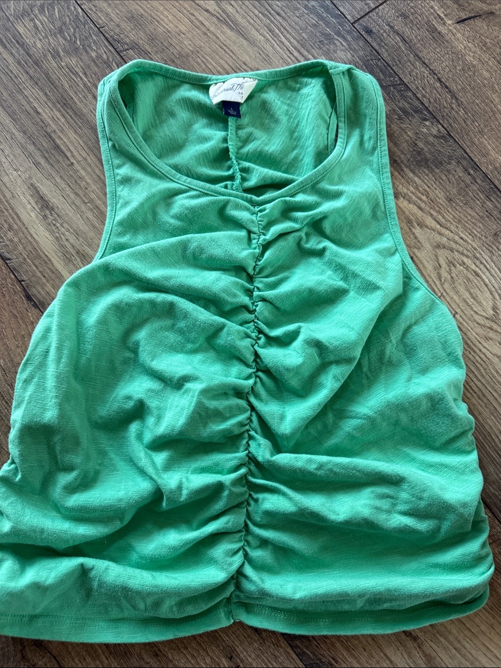 Universal Thread Green Ruched Front Tank Top - Picture 5 of 6